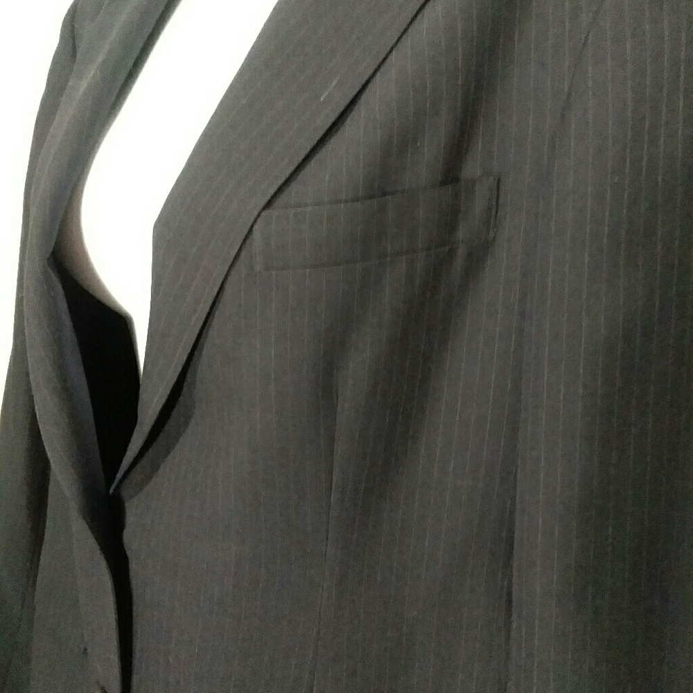Brooks Brothers women's two-button pinstripe navy